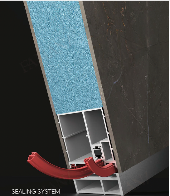 Maple city Door Single Aluminum Door, FLUTED