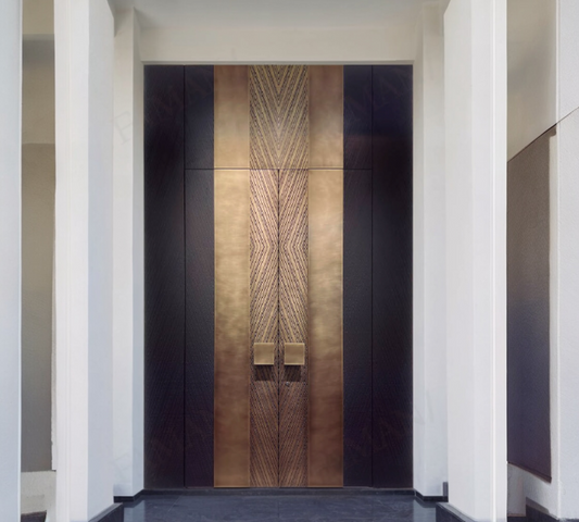 Maple city Door Double Aluminum Door, ROYAL