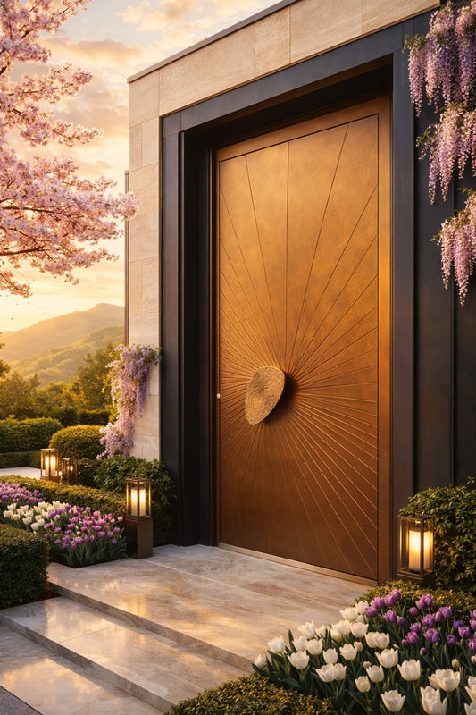 Maple city Door Single Aluminum Door, SUN