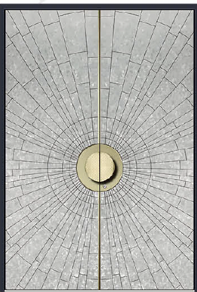 Maple city Door Double ShellAluminum Door Shell Cover M-24088