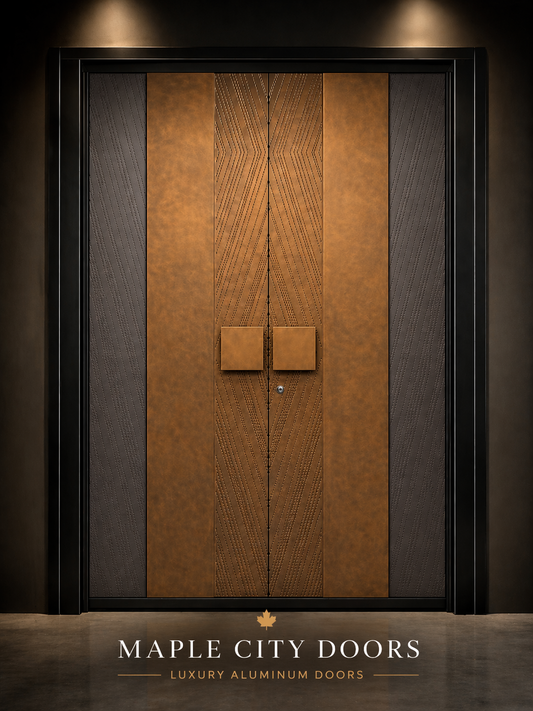 Maple city Door  Double Aluminum Door, ROYAL