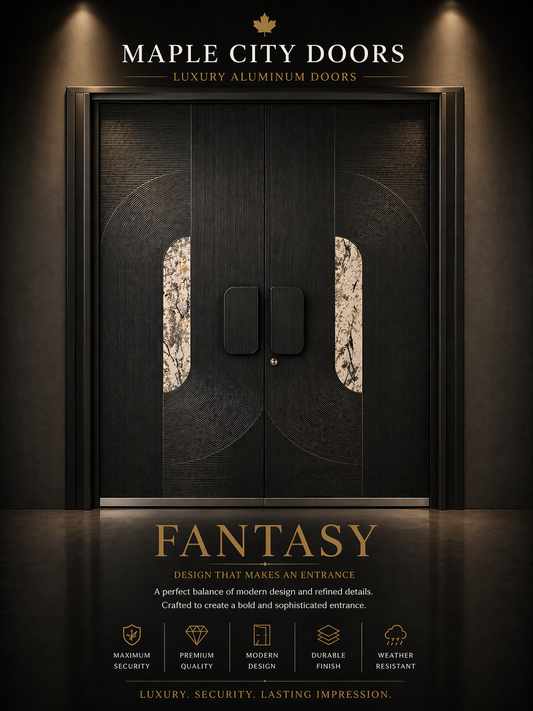Maple city Door  Double Aluminum Door, FANTASY