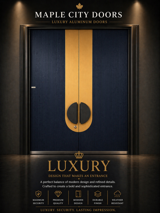 Maple city Door  Double  Aluminum Door,LUXURY