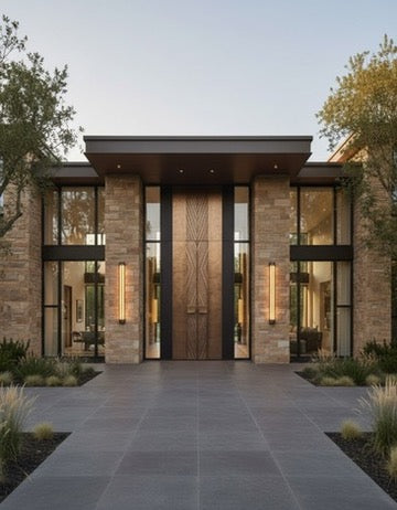 Maple city Door  Double Aluminum Door M-24054