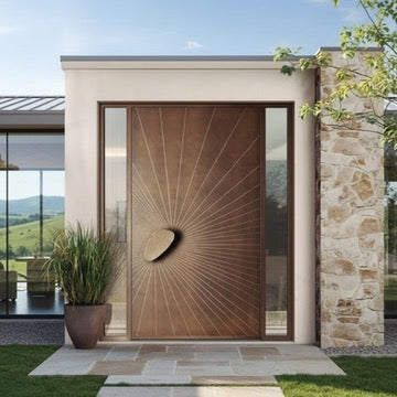 Maple city Door  Single  Aluminum Door, M-24011