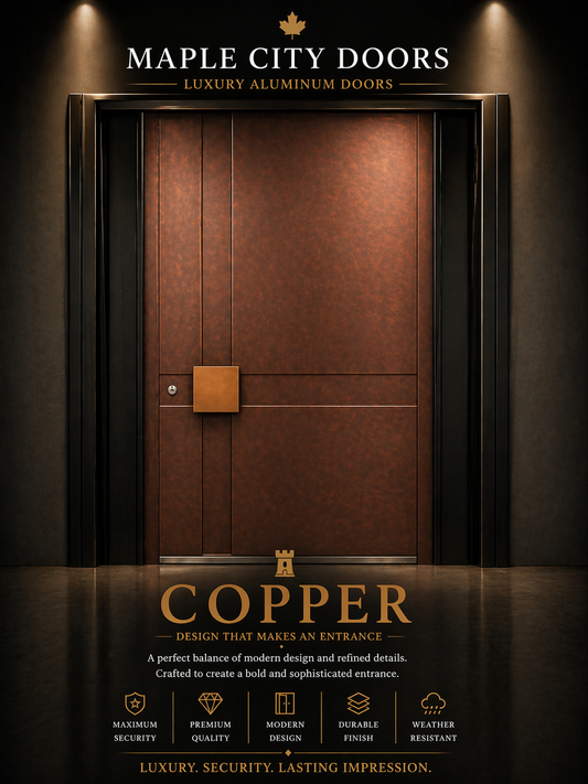 Maple city Door  Single Aluminum , Pivot,COOPER