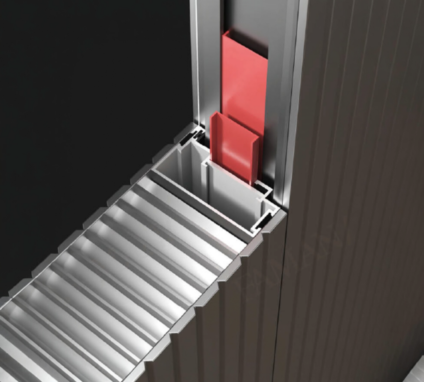 Maple city Door  Single Aluminum Cooper Plate Door