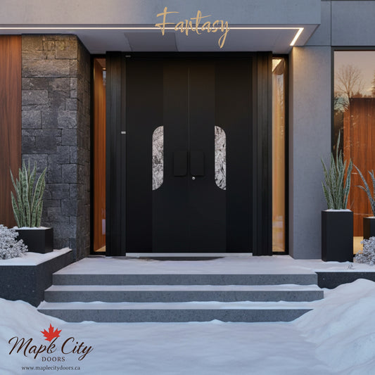 Maple city Door  Double Aluminum Door, FANTASY